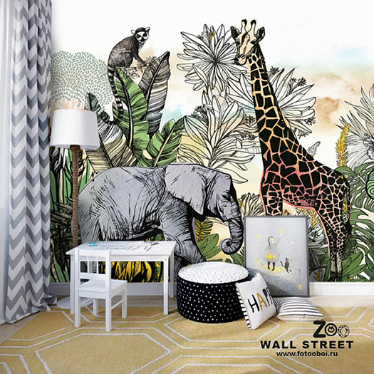 Фотообои в интерьере артикул Zoo 22, ZOO, Wall street Фотообои в интерьере артикул Zoo 22, ZOO, Wall street