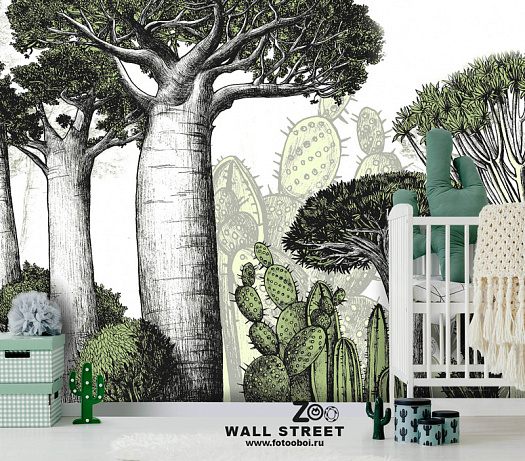 Фотообои в интерьере артикул Zoo 12, ЗООПАРК / ZOO, Wall street