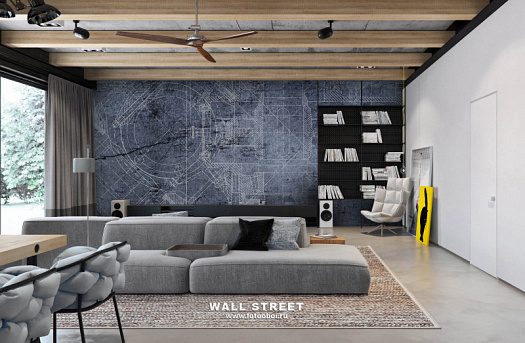 Фотообои в интерьере артикул Induction 33, INDUCTION, Wall street Фотообои в интерьере артикул Induction 33, INDUCTION, Wall street