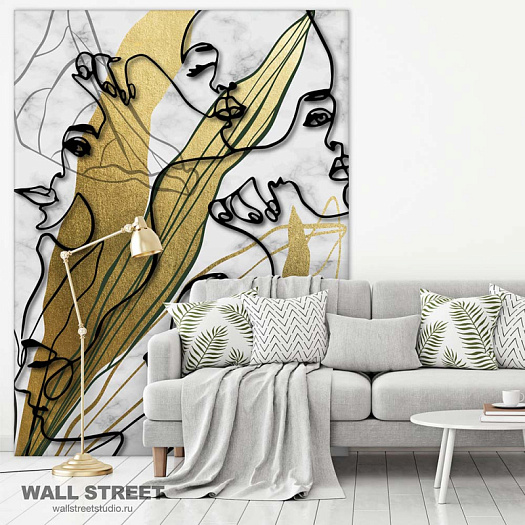 Фотообои в интерьере артикул Gold Set 7, GOLD SET, Wall street Фотообои в интерьере артикул Gold Set 7, GOLD SET, Wall street